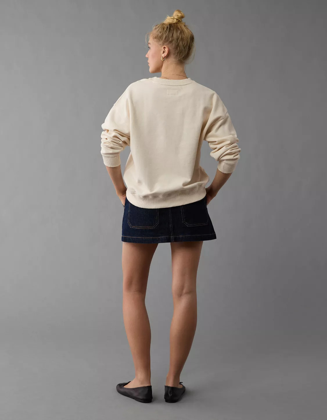 AE Valentine's Day Graphic Relaxed Crew Neck Sweatshirt | American Eagle Outfitters (US & CA)