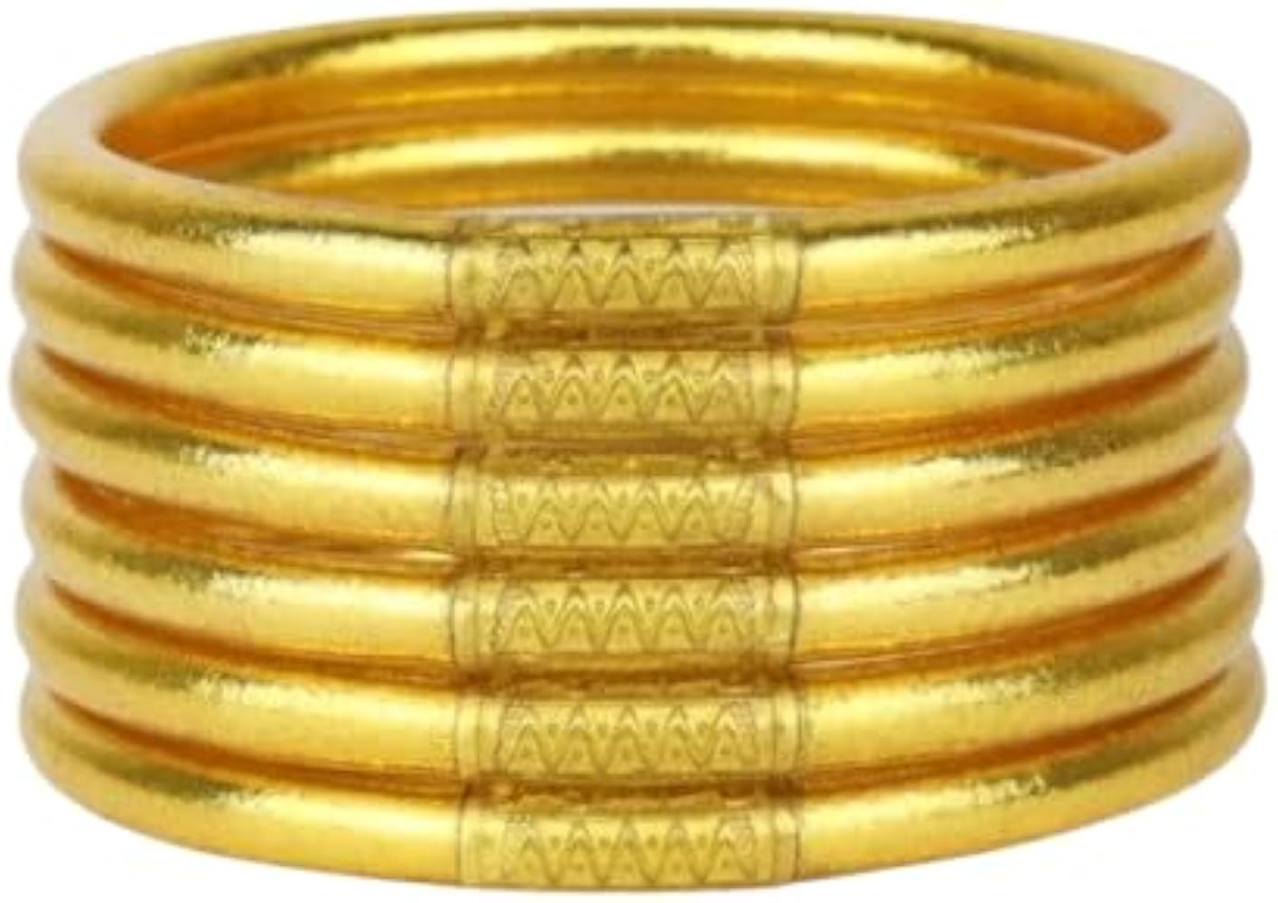 BuDhaGirl Gold All Weather Bangles (AWB) - Serenity Prayer | Amazon (US)
