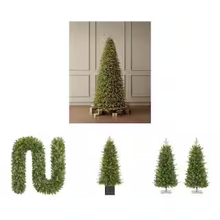 Home Decorators Collection 12 ft. Grand Duchess Twinkling Balsam Fir LED Pre-Lit Artificial Chris... | The Home Depot
