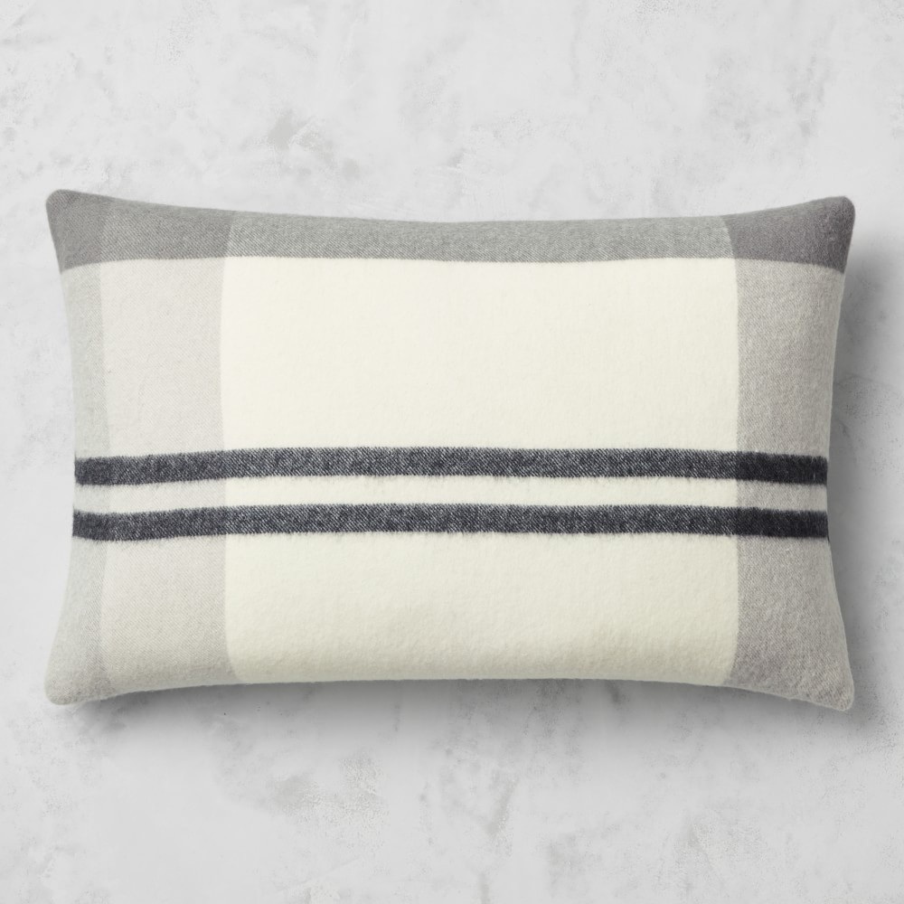 Plaid Lambswool Pillow Cover | Williams-Sonoma