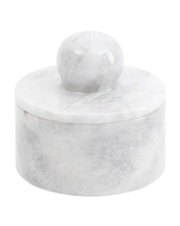 Marble Cotton Jar | TJ Maxx