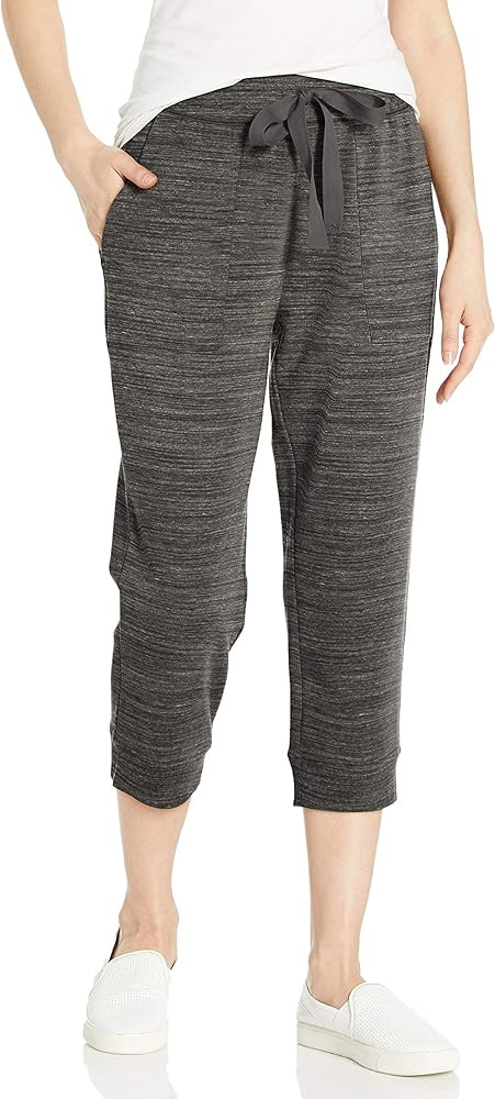 Amazon Brand - Terry Cotton & Modal Quarter-Zip Sweatshirt and Crop Jogger Set | Amazon (US)