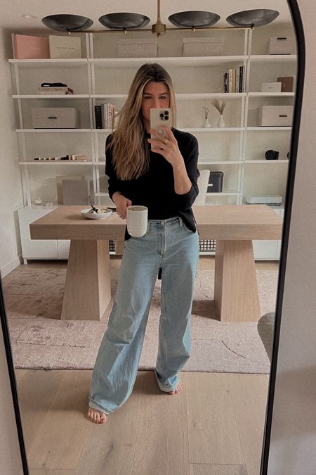 the best wide leg denim that feels like trousers and the mug you need on your christmas wish list 

#LTKSeasonal #LTKstyletip