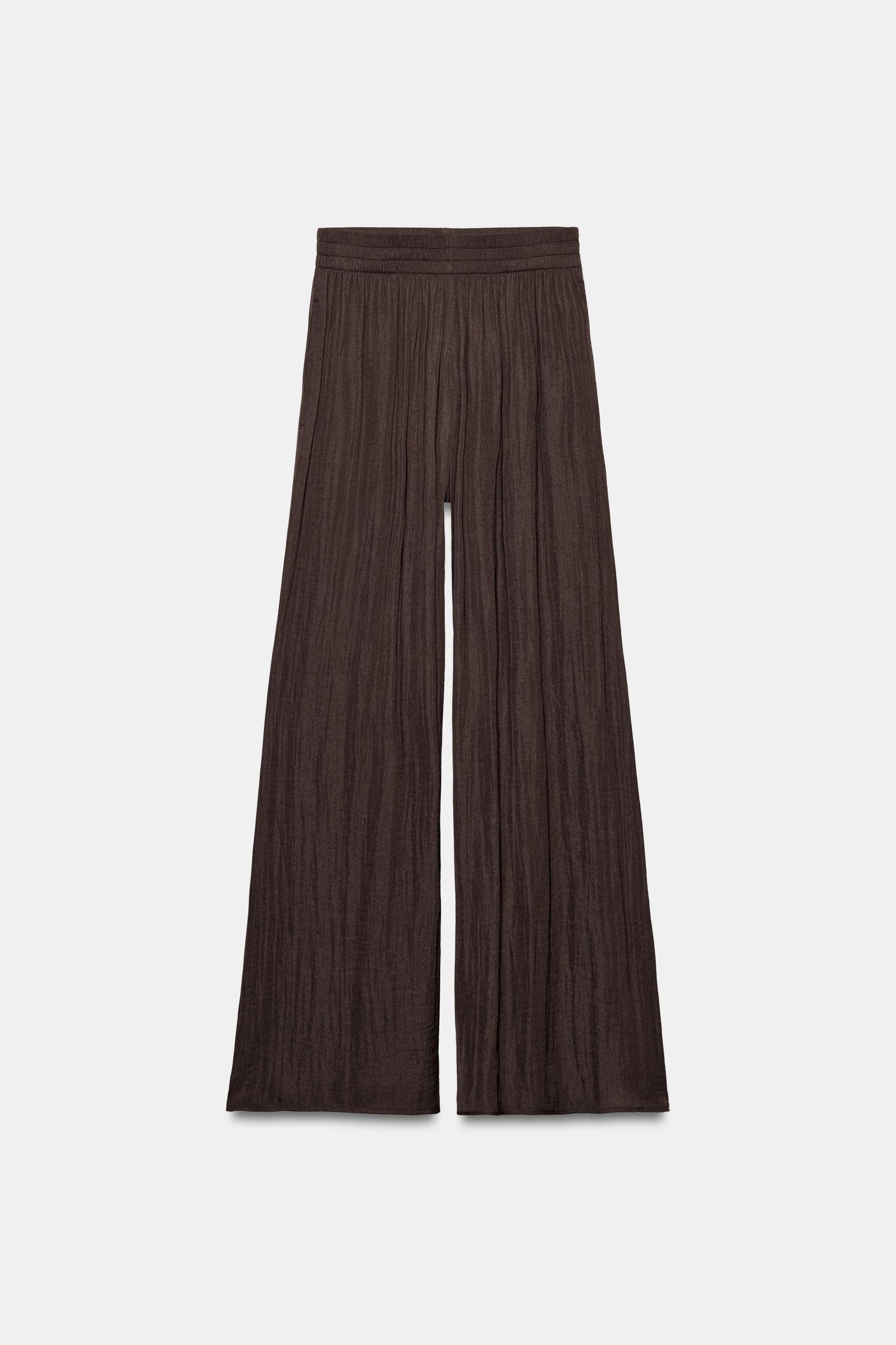 FLOWING WIDE-LEG TROUSERS | Zara US