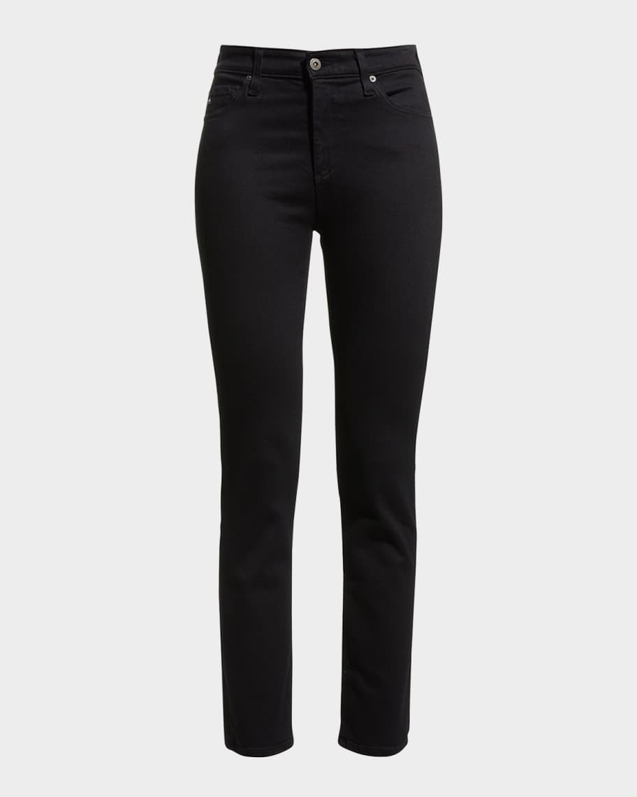 Mari High-Rise Slim Straight Jeans | Neiman Marcus