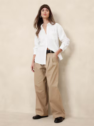 Classic Linen-Blend Shirt | Banana Republic Factory