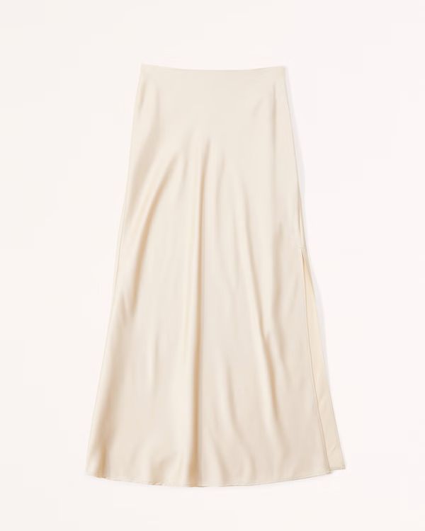 Elevated Satin Maxi Skirt | Abercrombie & Fitch (US)