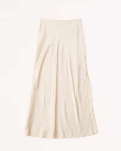 Women's Elevated Satin Maxi Skirt | Women's New Arrivals | Abercrombie.com | Abercrombie & Fitch (US)