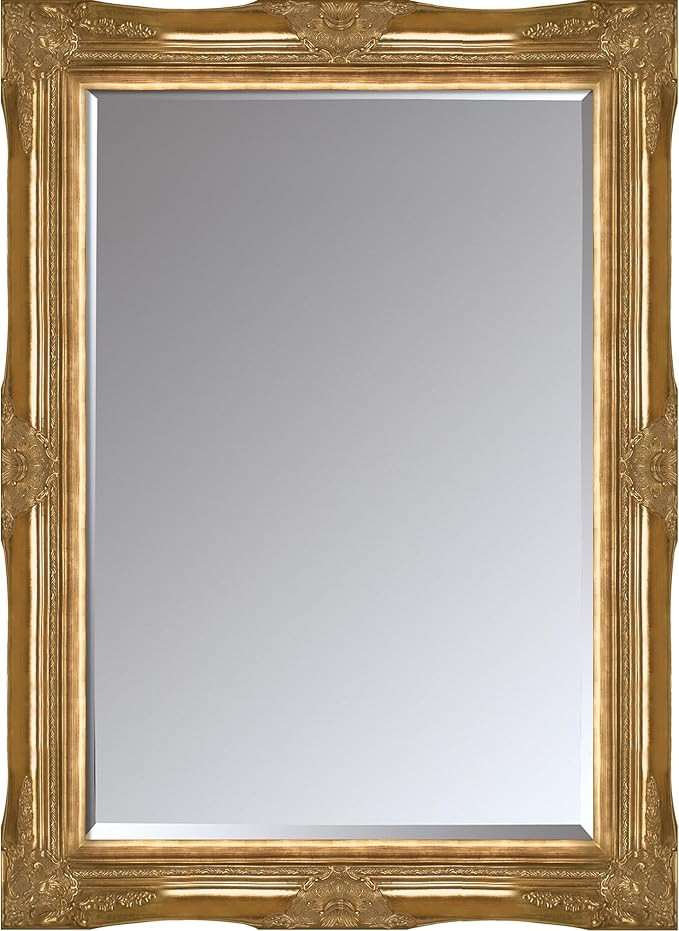 La Pastiche Victorian Gold Framed Mirror, 32" x 44" | Amazon (US)