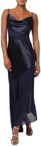 Lulus Womens Lainey Asymmetrical Cowl Neck Maxi Dress | Amazon (US)