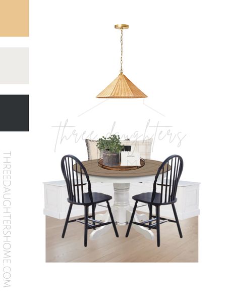 We are turning our unused window corner into a breakfast nook!  **The benches we went with are in major sale right now, too!



Breakfast table, breakfast book, backless breakfast beach, L-shaped breakfast bench, round table, black dining chairs, studio mcgee, pendant light, rattan light, bench seating, throw pillows, cozy home 

#LTKsalealert #LTKhome #LTKfamily