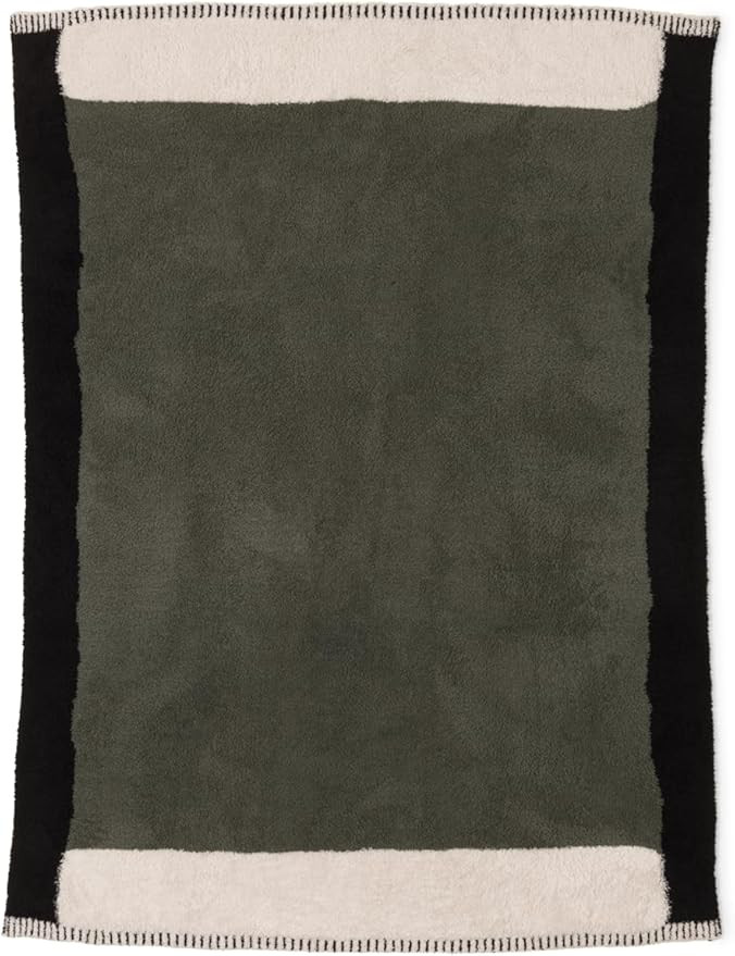 Barefoot Dreams® CozyChic® Colorblock Throw, Khaki Green Multi, 54"x72" | Amazon (US)