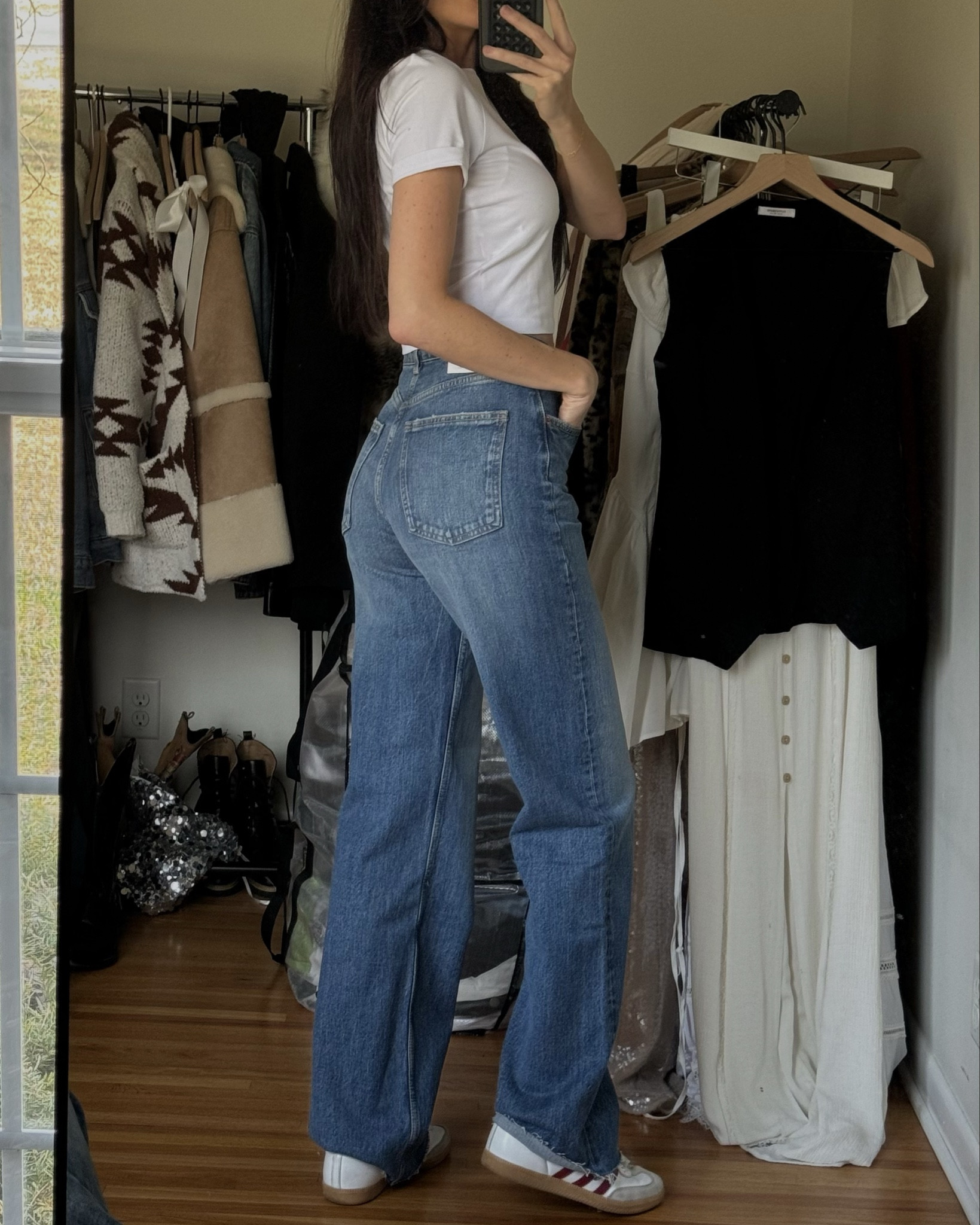 Did I just find my new favorite jeans for under $50?! Yes I did 😍 #zara

Jeans run tts, they’re a 34 inseam so PERFECT for my tall girls. Tshirt I sized up to a medium for a little looser fit.  

#LTKFindsUnder50 #LTKStyleTip #LTKMostLoved