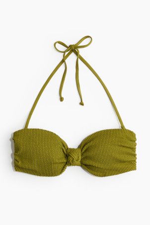 Cheeky Bikini Bottoms - Regular waist - Olive green - Ladies | H&M US | H&M (US + CA)