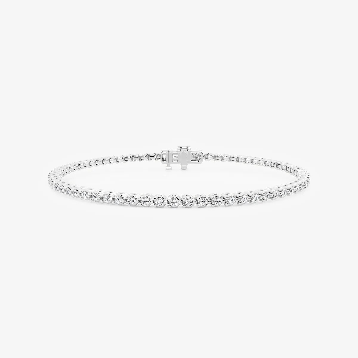 1 ctw Round Lab Grown Diamond Three-Prong Tennis Bracelet - 6 Inches
							
								
									14... | Grown Brilliance