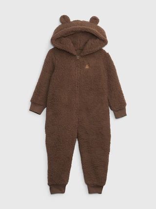 babyGap Sherpa Bear One-Piece | Gap (US)