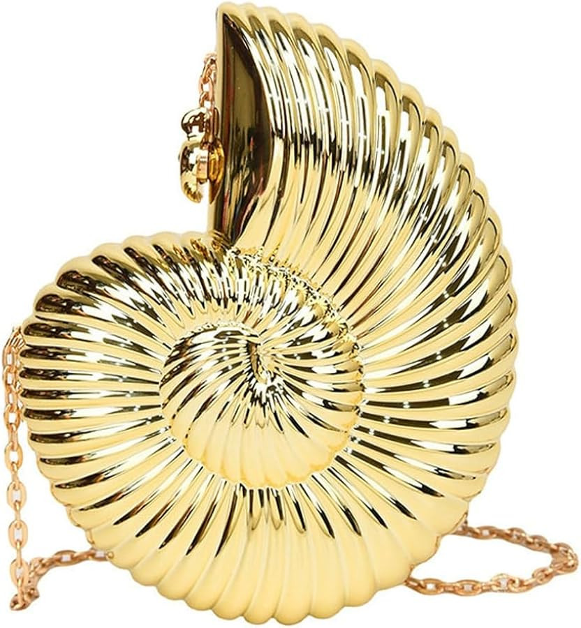 Bolso de noche para mujer, bolso cruzado para fiesta, niña, moda, todo, caracol, bolso de hombro... | Amazon (US)