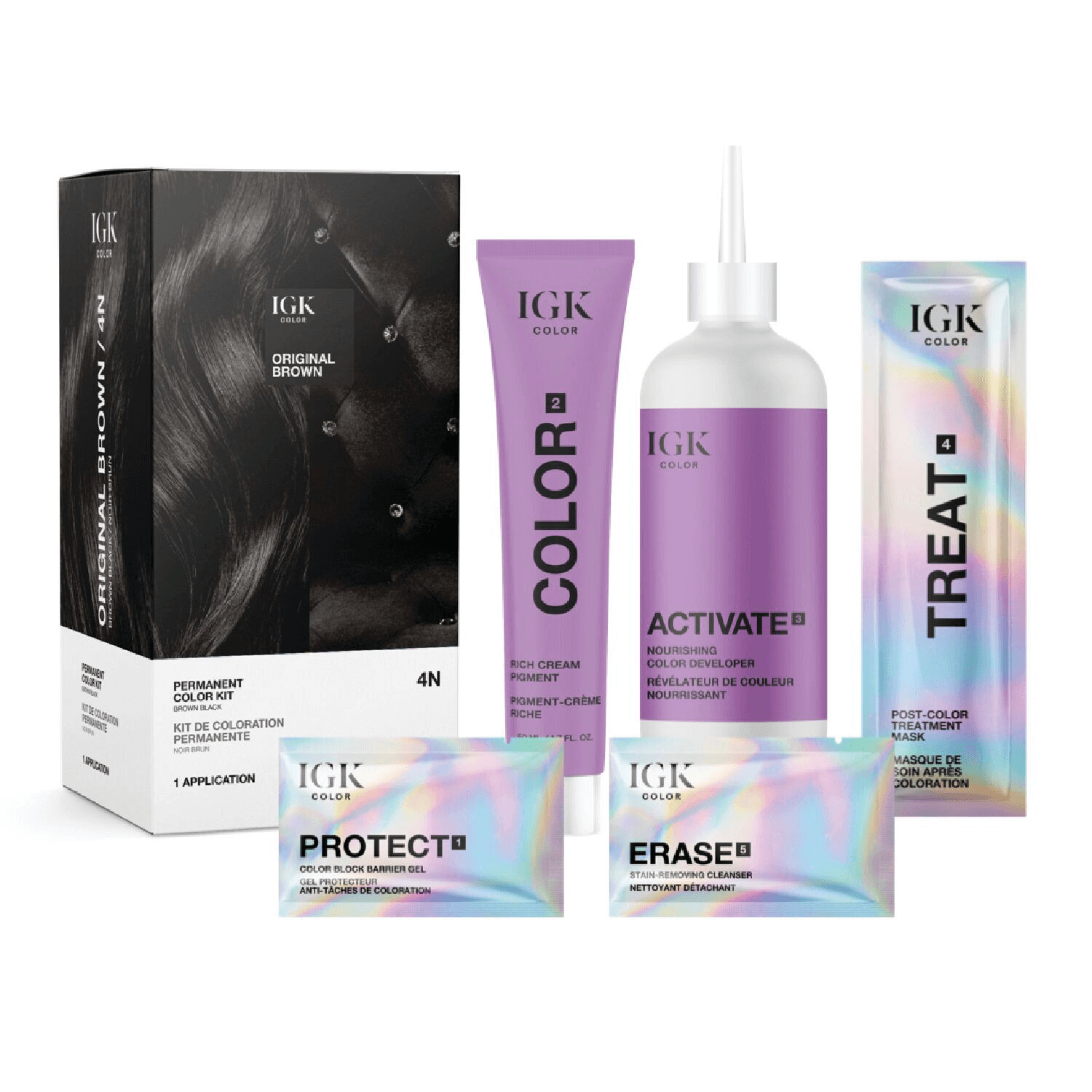 IGK Original Brown Permanent Color Kit | Sally Beauty