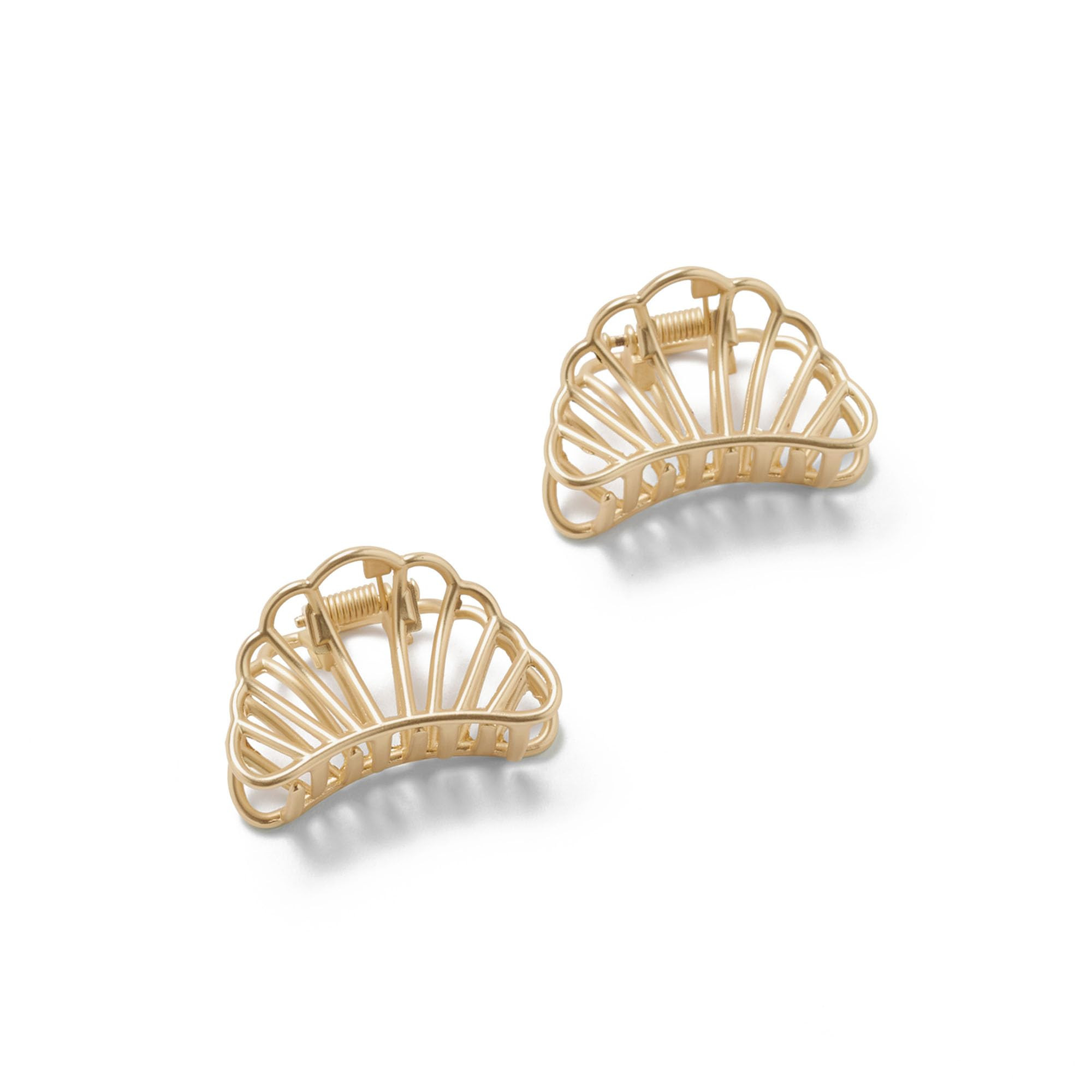 Petite Gilded Mermaid Shell Claw Clips Set | Amazon (US)