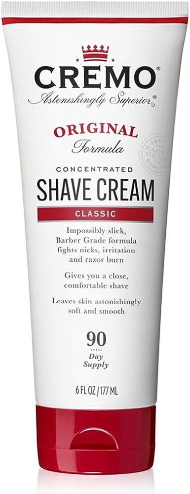 Cremo Barber Grade Original Shave Cream, Astonishingly Superior Ultra-Slick Shaving Cream Fights ... | Amazon (US)