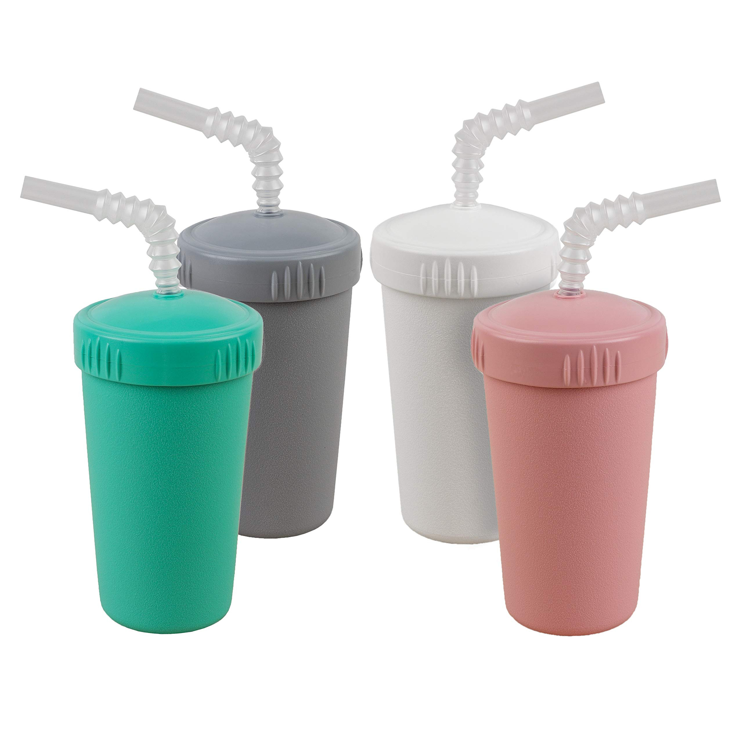 Re-Play Made in USA 4pk Straw Cups with Bendable Straw in Aqua, Blush, Grey and White| Made from ... | Amazon (US)