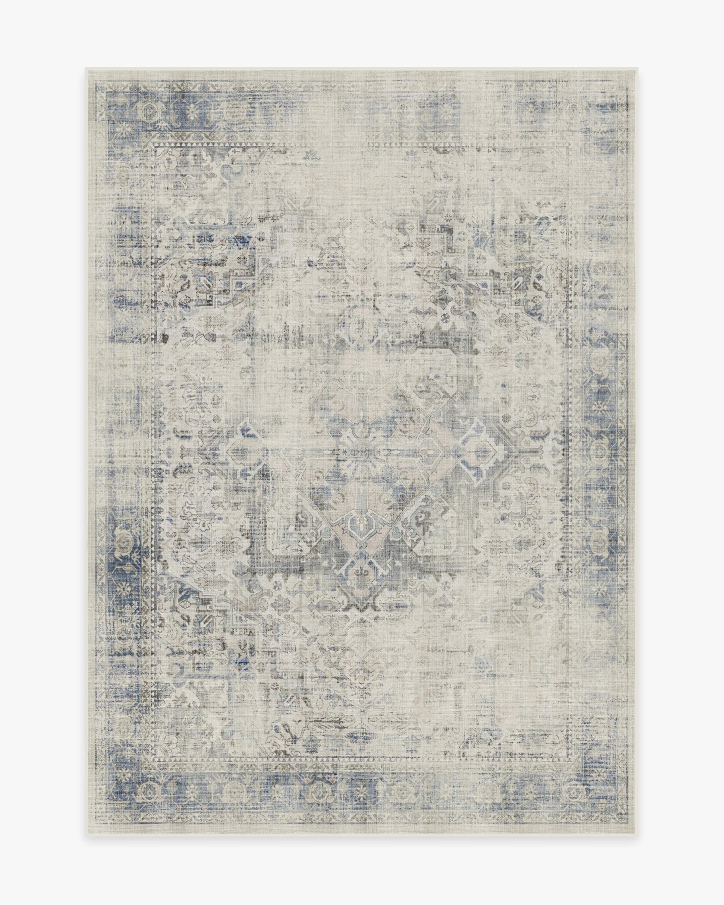 Kamran Blue Quartz Rug | Ruggable
