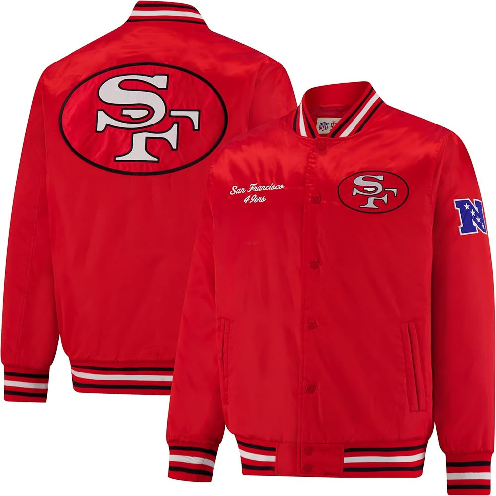 Ultra Game Adults NFL Official Supreme Satin Heritage Jacket | Amazon (US)