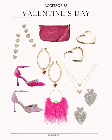 Valentine’s Day inspired accessories 

Pink accessories, pink jewelry, heart jewelry, jewelry for Valentine’s Day, GNO, Galentine’s inspo, valentines outfit, pink purse, pink heels 

#LTKFind #LTKstyletip #LTKshoecrush