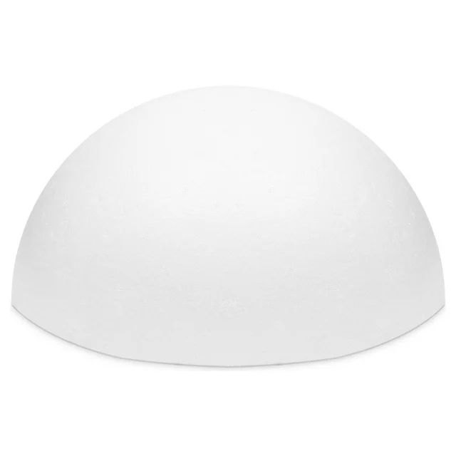White Half Sphere Foam Ball for DIY Crafts, Large Hollow Dome for Art Supplies (11.4 x 6 In) | Walmart (US)