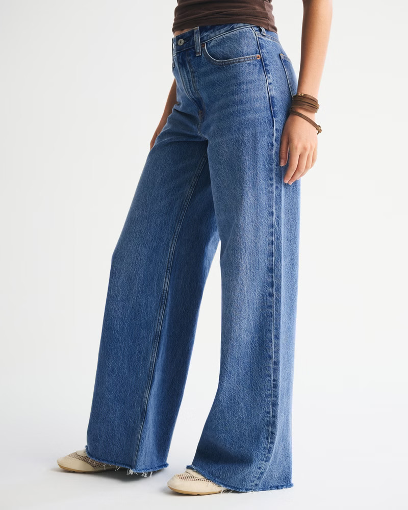 High Rise Wide Leg Jean | Abercrombie & Fitch (US)