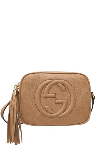Gucci - Tan Small Soho Disco Bag | SSENSE
