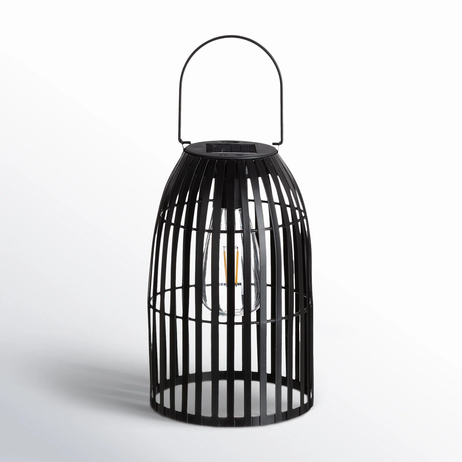 Nyota 9.75" Metal Woven Solar Powered  Outdoor Hanging Lantern | Wayfair North America