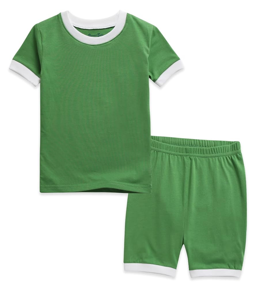 Vaenait Baby 6M-12Y Kids Boys Girls Toddler Solid Cotton Daily Short Summer Pajamas Pyjamas Sleep... | Amazon (US)