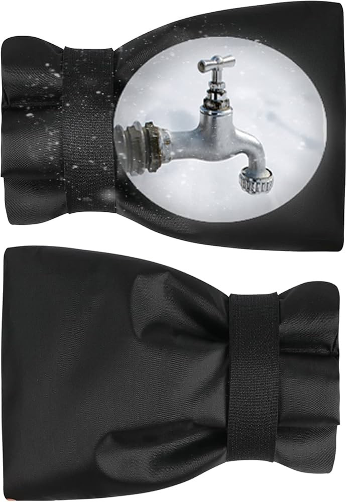 BoArt Outdoor Faucet Cover Socks for Winter Freeze Protection, 5.9" W x 9" H, Hose Bib Covers for... | Amazon (US)