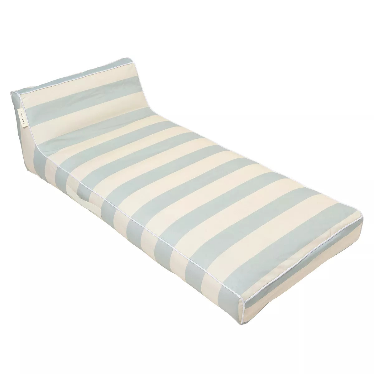 Sunnylife Luxe Lie-On Lounger - Lazy Days Blue Stripe - Inflatable Pool Float | Target