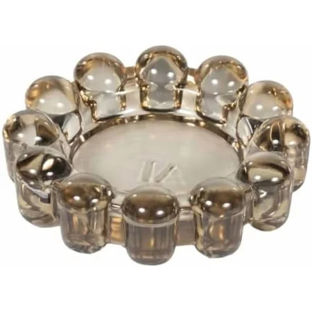 Original Bubble Candle Dish – Chic Smoky Glass Candle Dish for Home Decor – Decorative Modern Candle Holder for Small Candles & Diffusers | Walmart (US)