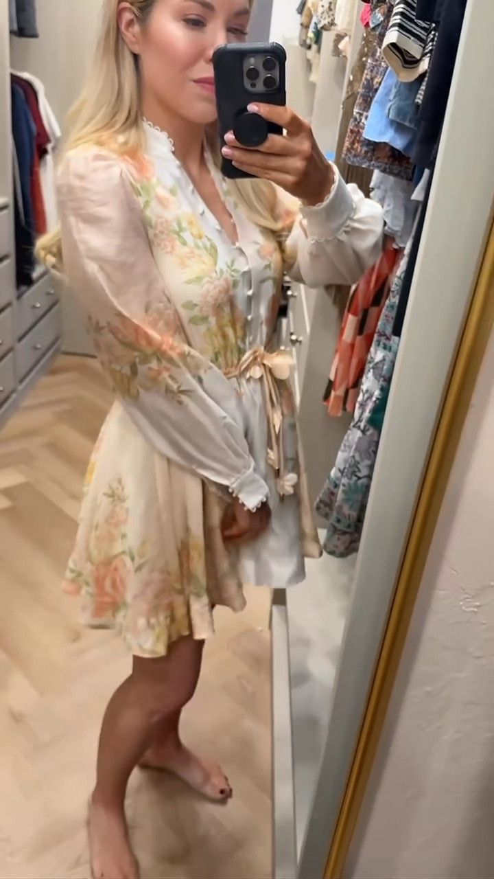 So cute - looks like Zimmermann!
RUNS SMALL across chest (wearing my usual XS but need small)


#LTKSeasonal