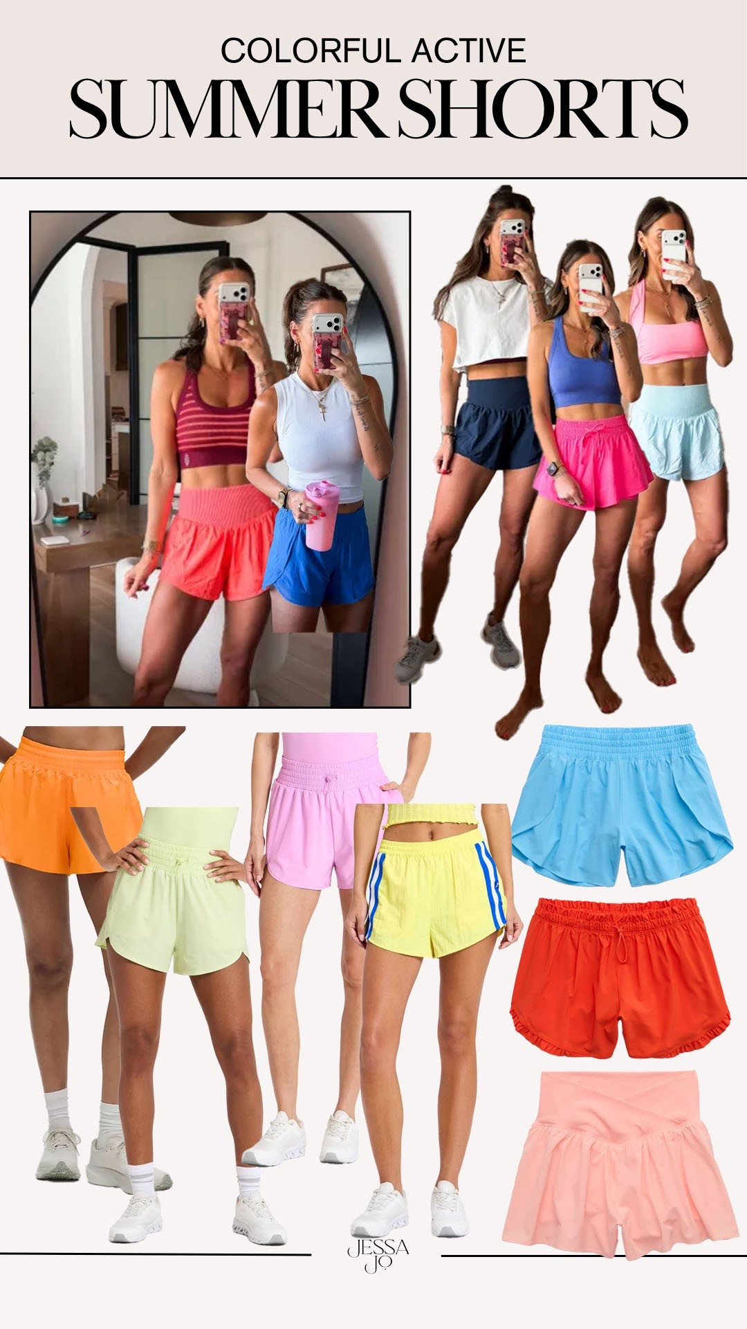 Colorful summer active shorts. Summer activewear. Summer active shorts. Trendy summer activewear.

#LTKootd #LTKSeasonal #LTKActive