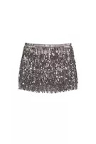 Sequinned mini skirt with fringing | PULL and BEAR UK