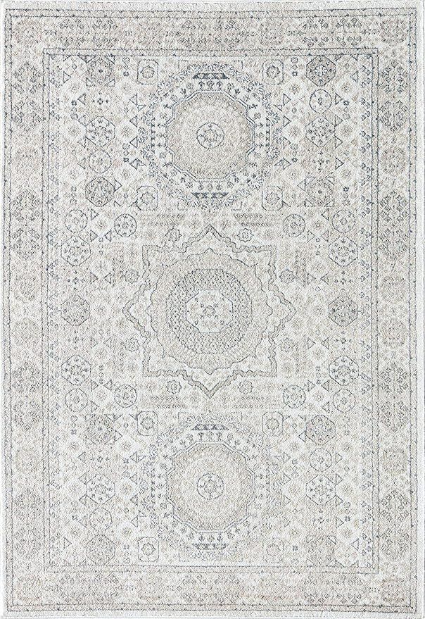 Rugs America HY60L Area Rug, 8'0"X10'0", Balboa Mist | Amazon (US)