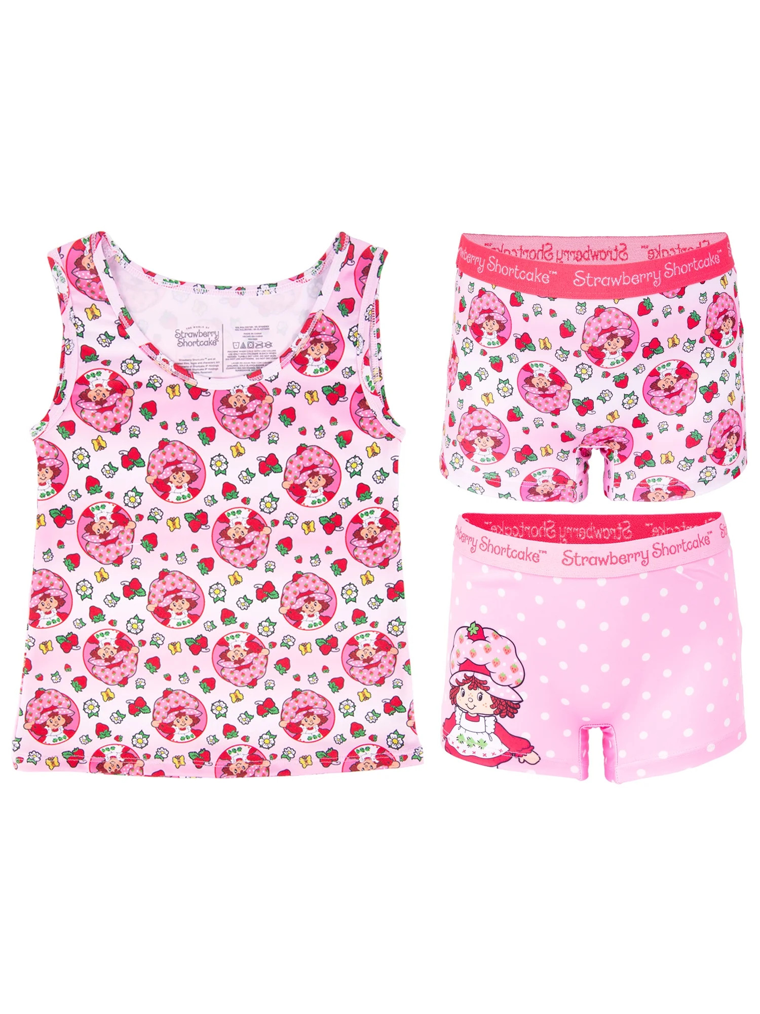 Character Toddler Girl Tank Top and Boyshorts Set, 3-Piece, Sizes 2T-4T | Walmart (US)