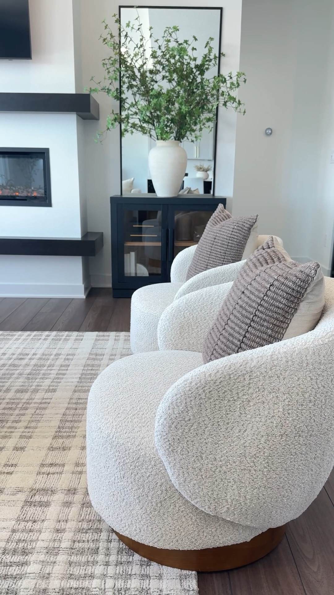A simple, cozy, neutral refresh that feels just right! 🤍 The newest collection from @lonefoxhome and @joonloloi is chef’s kiss—classic, warm, and effortlessly stylish. I went with the Arlington Hand Tufted Wool Rug in Ivory/Dove, and the subtle plaid stripe adds the perfect touch of texture. 

#LTKWatchNow #LTKSaleAlert #LTKHome