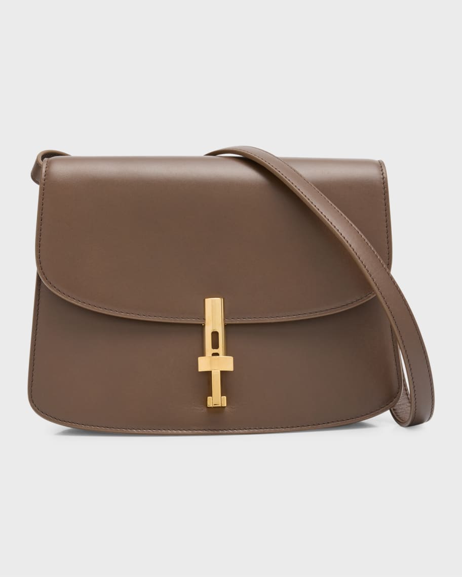 Sofia Crossbody Bag in Box Leather | Neiman Marcus