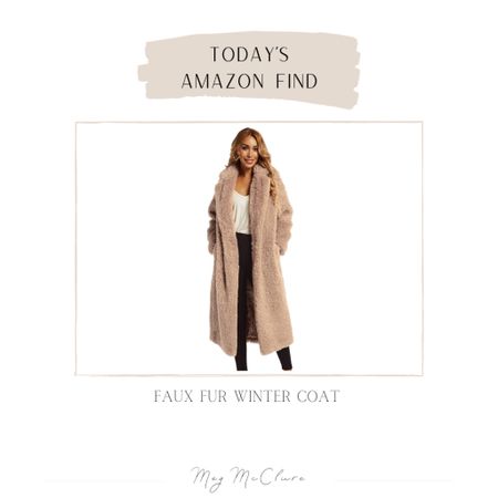 Today’s Amazon Find | Faux Fur Winter Coat #jackets #furcoats #amazonfinds #coats #winteroutfit #giftsforher #holidaydress #holidayoutfit #blackfriday #giftguide

#LTKCyberweek #LTKunder100 #LTKSeasonal #LTKHoliday #LTKstyletip