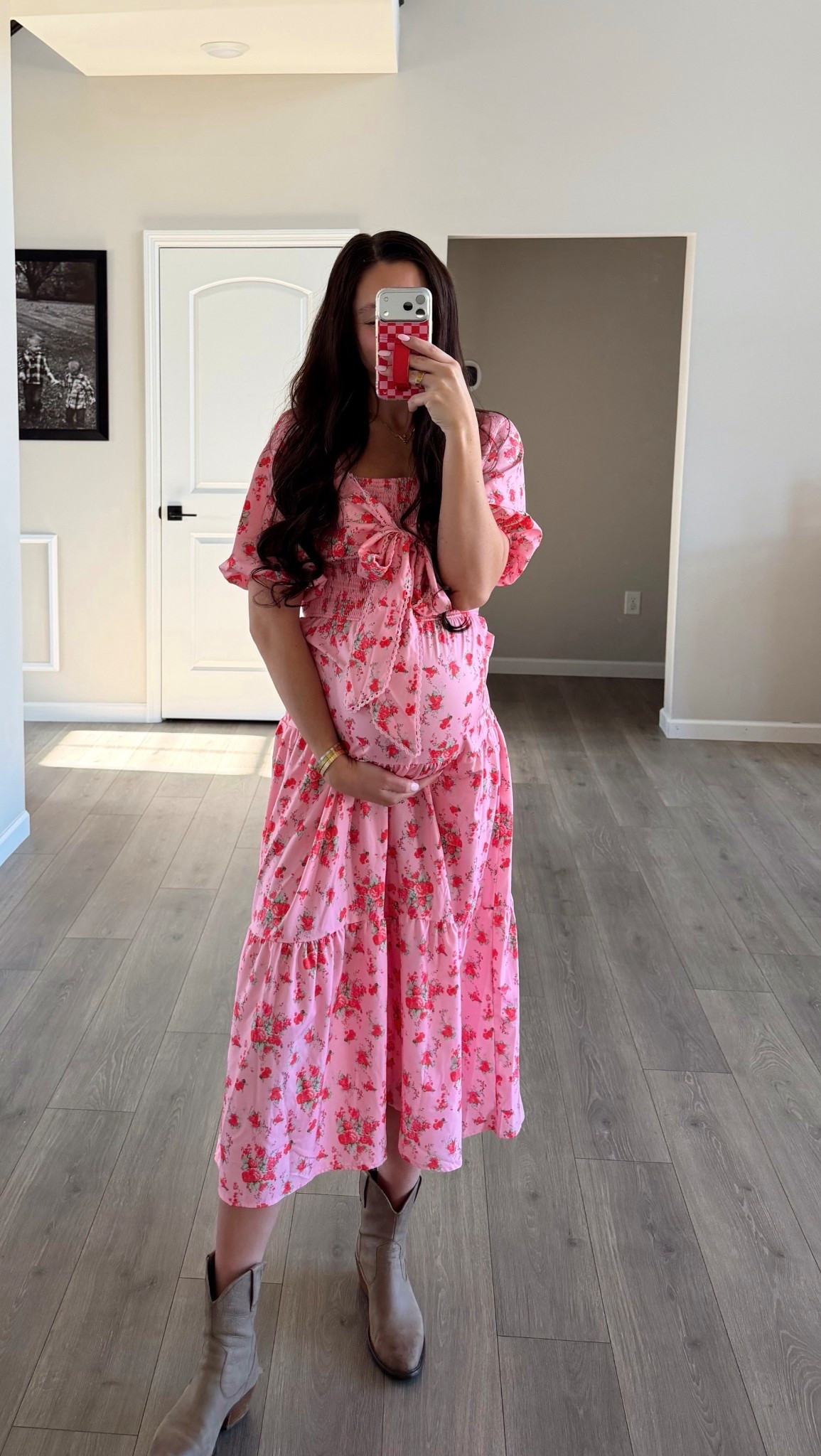 this dress for spring😍🩷 i’m obsessed with the bow detailing! dress isn’t maternity but it fits the bump!!

#LTKSeasonal #LTKBump #LTKootd