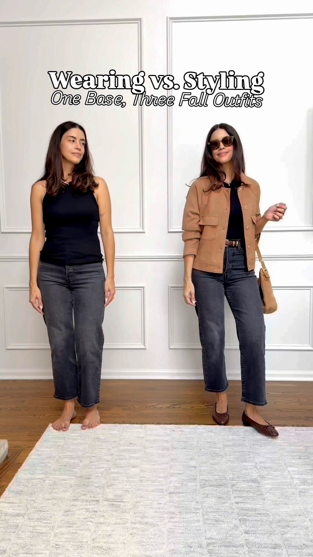 Fall outfits 
Sizing
Jeans: run TTS, I’m wearing a size 27
Tank top: size Small (I linked a similar option!!)
Blazer size Small
Trench coat size Small
Faux suede jacket size Small
Belt size Small
Flats: all TTS, I’m wearing my true size in all of them.

#LTKootd #LTKSeasonal #LTKOver40