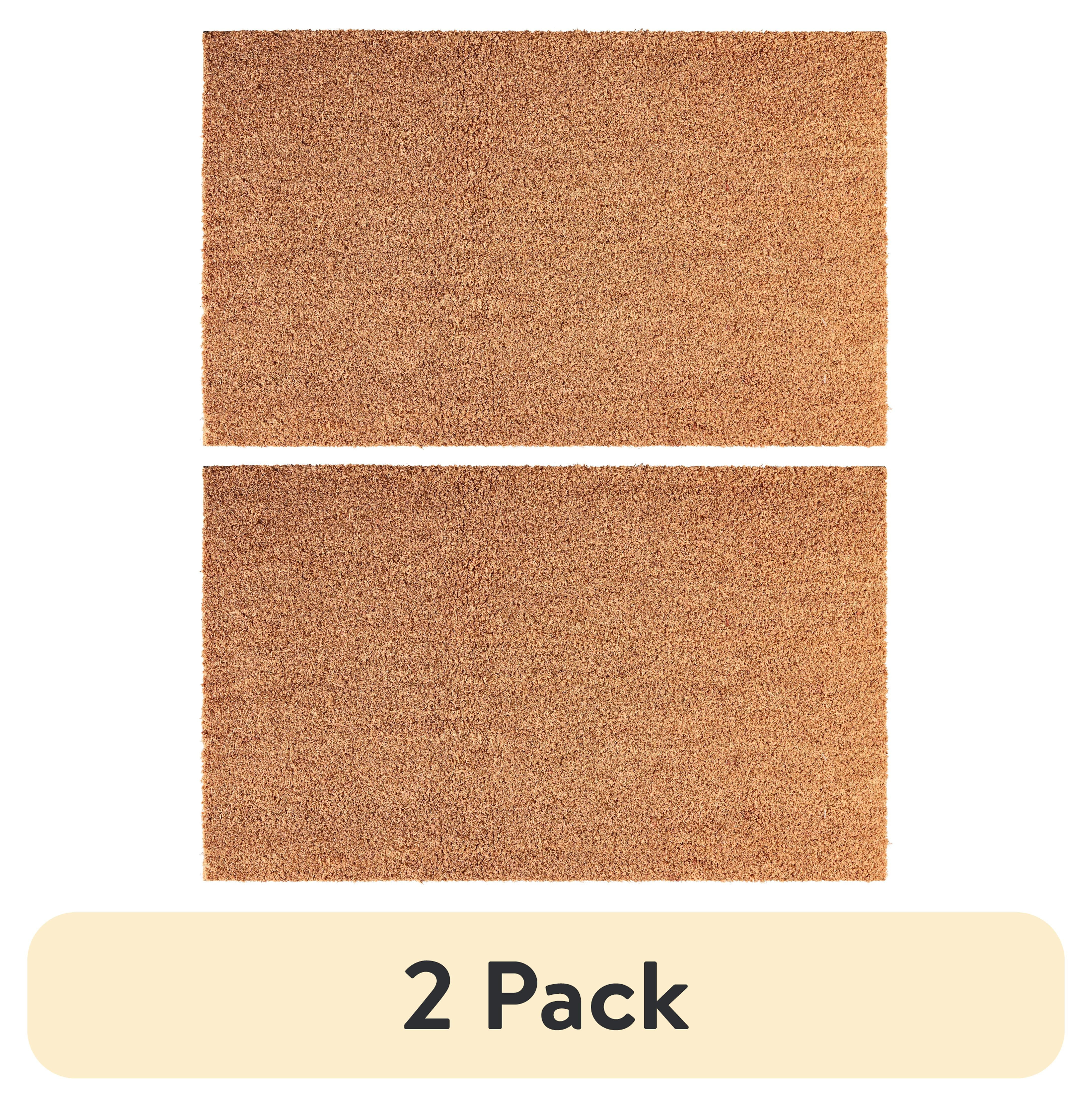 (2 pack) Mainstays Indoor and Outdoor Plain Coir Doormat, 18" x 30" - 1 Piece | Walmart (US)