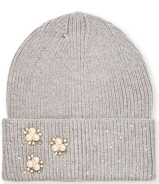 Anna & Ava Stone & Pearl Embellished Knit Beanie | Dillard's | Dillard's