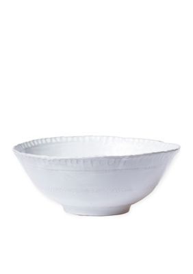 Vietri Bellezza Stone White Medium Deep Serving Bowl - | Belk
