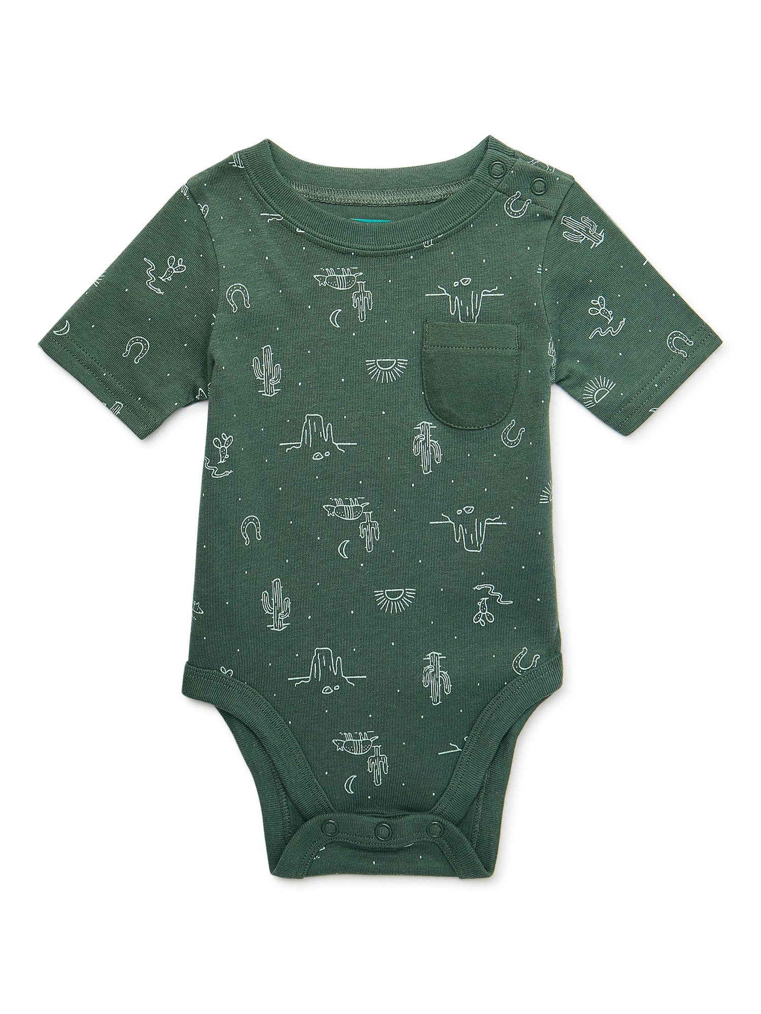 Garanimals Baby Boy Short Sleeve Print Bodysuit, Sizes 0-24 Months | Walmart (US)